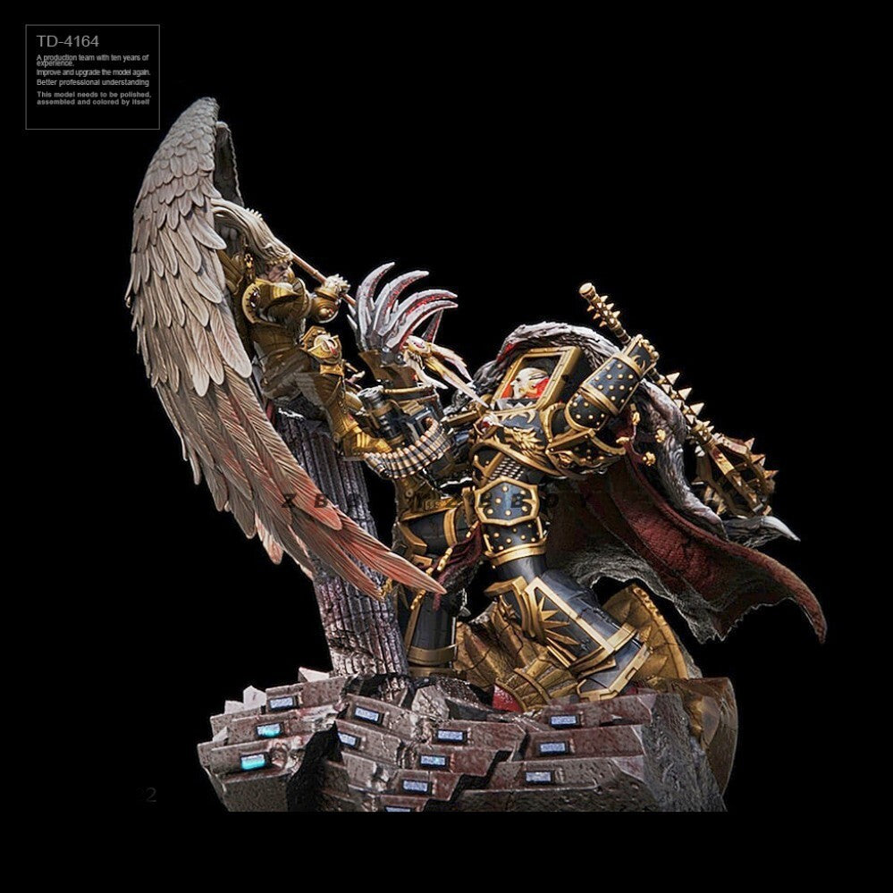 60mm resin figure model Saint Gilles VS Horus Unassembled unpainted