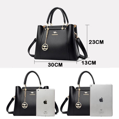 Women Bag High Quality Genuine Leather Handbag Purse Vintage Shoulder Messenger
