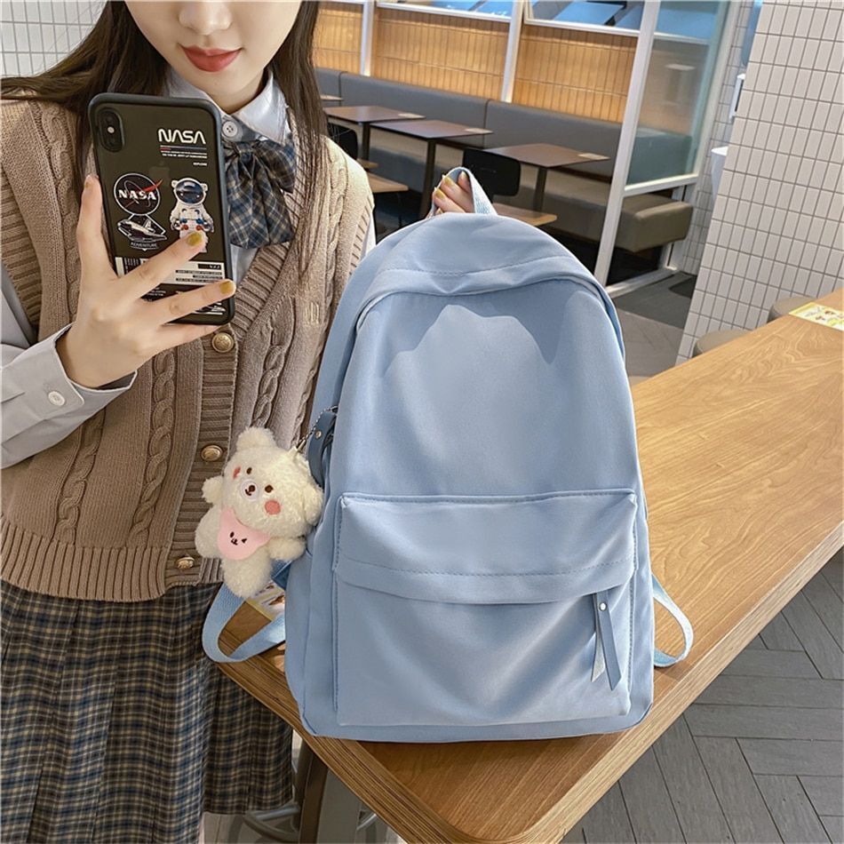 Cute School Backpack Purse Women Nylon Softback Book Fashion Travel Rucksack 1PC