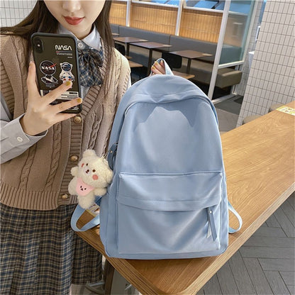 Cute School Backpack Purse Women Nylon Softback Book Fashion Travel Rucksack 1PC