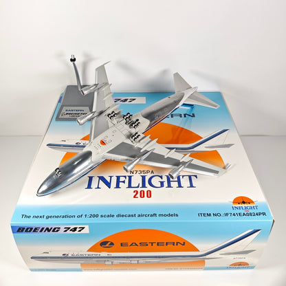 1:200 InFlight Eastern Boeing 747 N735PA Passenger Airplane Diecast Plane Model