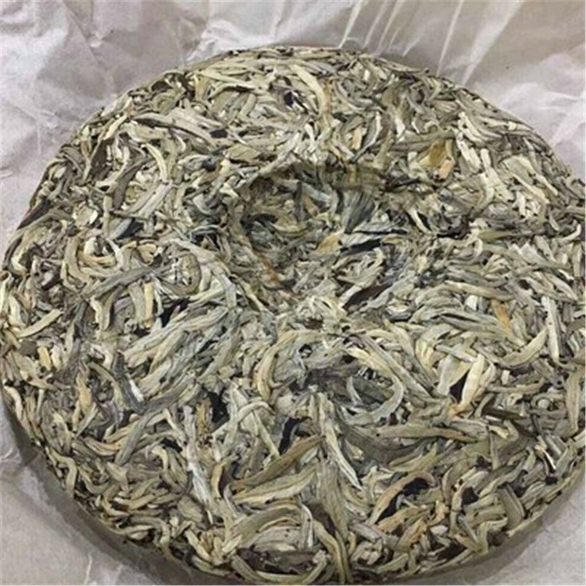 300g Organic White Tea Silver Needle Tea Chinese Compressed Tea Cake Health Care
