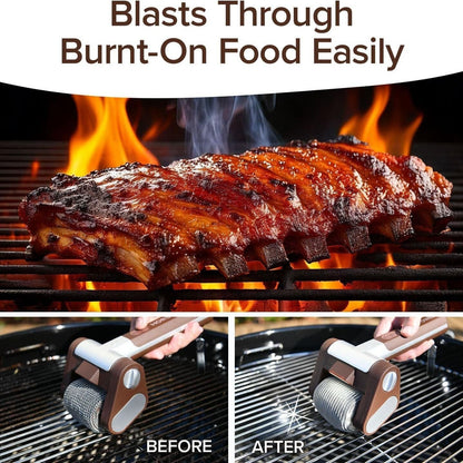 Electric Grill Cleaner Bristle Free, Spinning BBQ Grill Brush