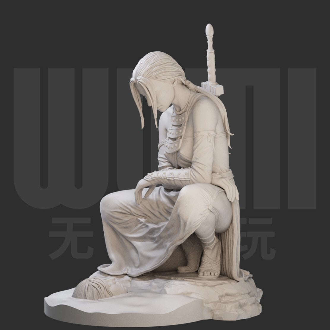 1/24 resin figure model kit Fantasy Female Warrior Unassembled unpainted