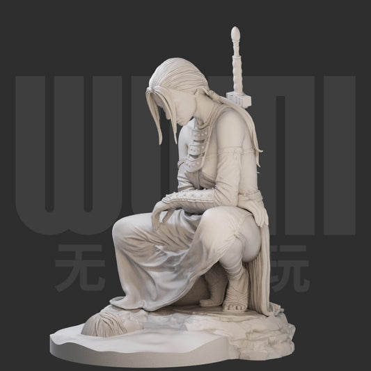 1/24 resin figure model kit Fantasy Female Warrior Unassembled unpainted