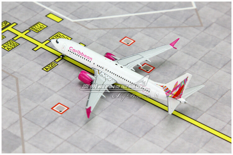1:400 GeminiJets Caribbean BOEING B737 MAX 8 Airplane Diecast Plane Craft Model