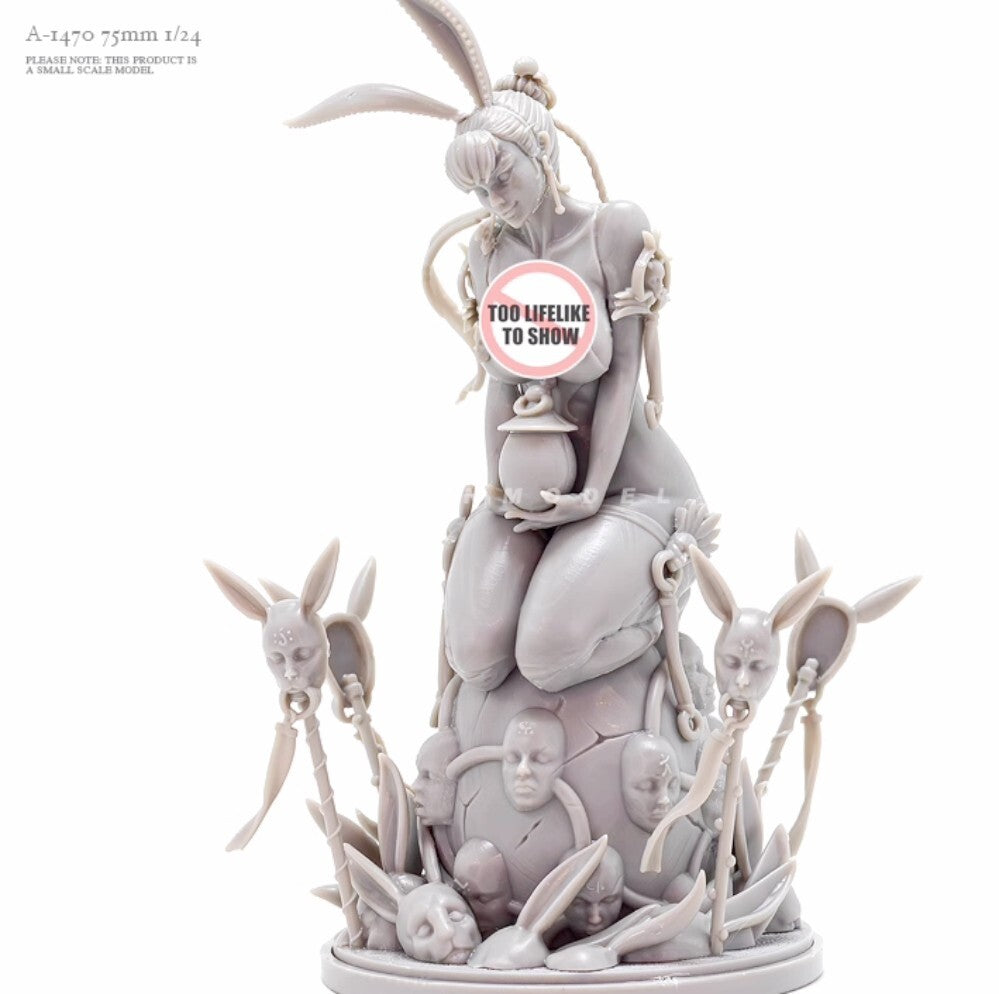 1/24 resin figure model Goddess Series Sexy Rabbit Girl Unassembled Unpainted