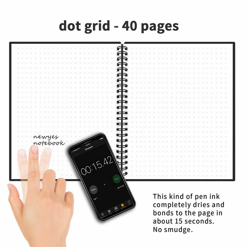 Notebook A6 Size Smart Reusable Erasable Erase Notepad Note Pad Lined Pen Paper