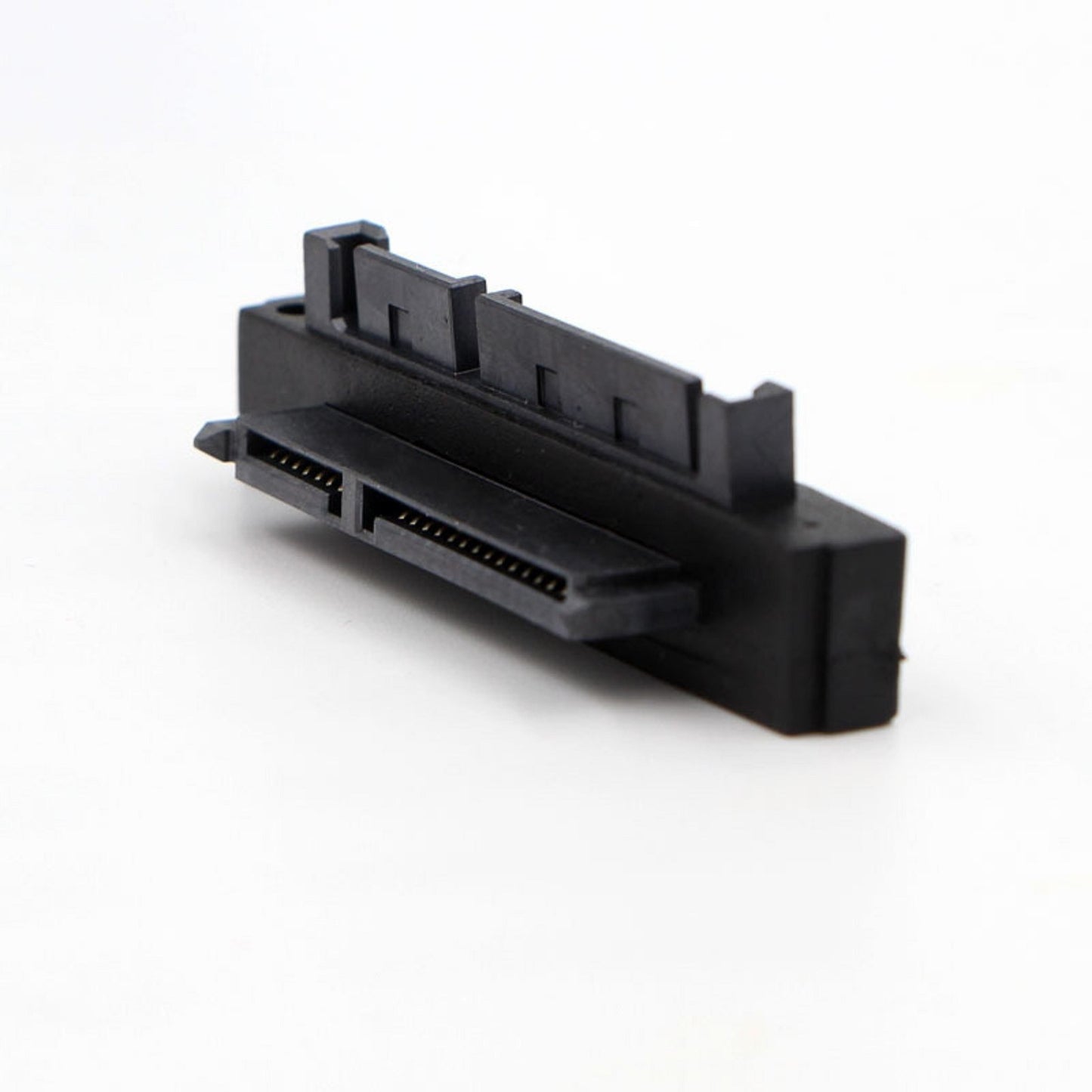 1 Pcs 90 Degree SATA 22Pin 7+15 Male to SATA 22Pin Female Connector Sata Adapter