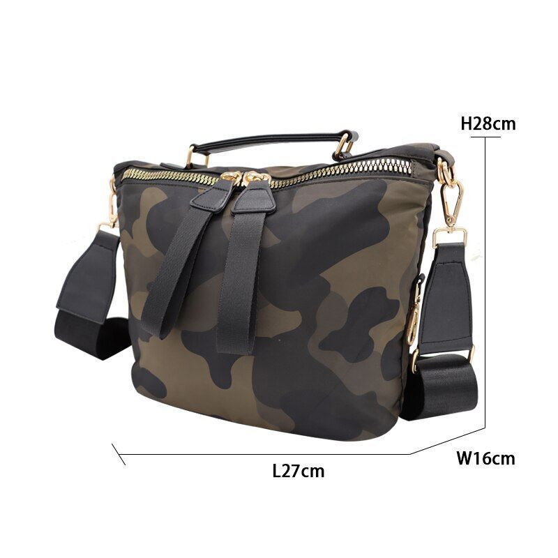 Waterproof Nylon Crossbody Bag Messenger Purse Travelling Bag Fashion Polyester