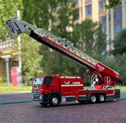 1:50 XCMG YT60 LADDER FIRE FIGHTING TRUCK Recue Vehicle Diecast Model Collection