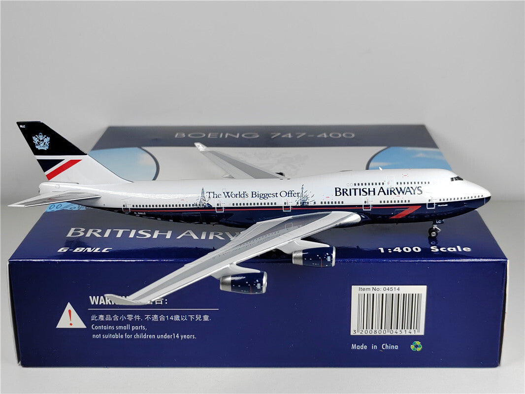 1:400 Phoenix BRITISH AIRWAYS BOEING B747-400 Airplane Diecast Aircraft Model