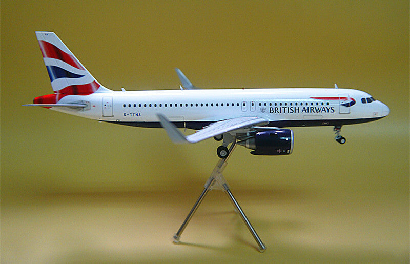 GeminiJets BRITISH AIRWAYS Airbus A320neo G-TTNA 1/200 DIECAST plane Pre-builded