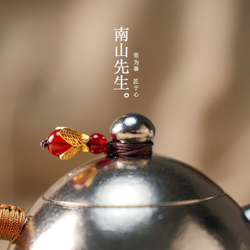 200ml Pure Titanium Xi Shi Teapot Chinese Gongfu Tea Pot Lightweight Durable