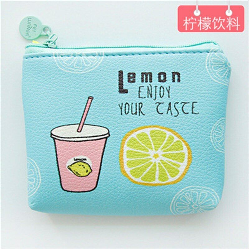 Lady Cash Bag Money Card Coin Purses Wallet Clamps Mini Handbag Girls PU Leather