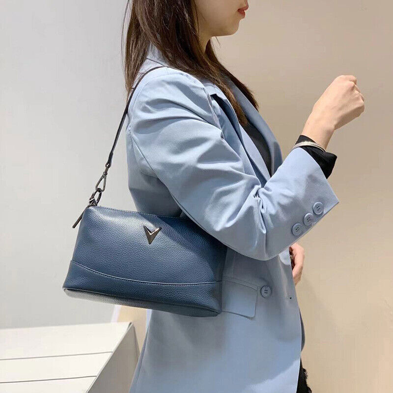 Women Genuine Leather Bag Female Natural Cowhide Shoulder Cross-body Bag