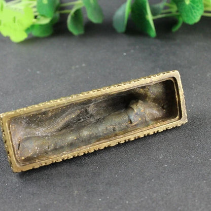 13.8cm Brass Sleeping Buddha Figurines Guanyin Ornaments Statue Decoration
