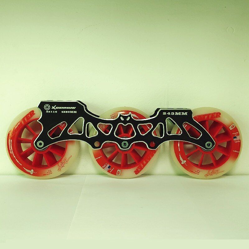 Frame Wheel Bearing 3*110mm Inline Speed Skating Frame Ultralight Alloy Base 85A