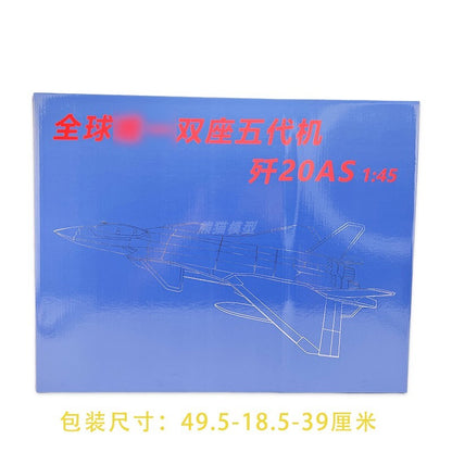 1:45 45CM J-20S Stealth Fighter Jet Aeroplane Diecast Military Aircraft Model