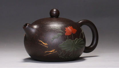Chinese Yixing Zisha Clay Handmade Exquisite Teapot
