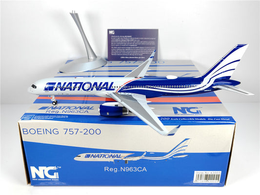 1:200 NG Model NATTONAL B757-200 Passenger Airplane Diecast Aircraft Model