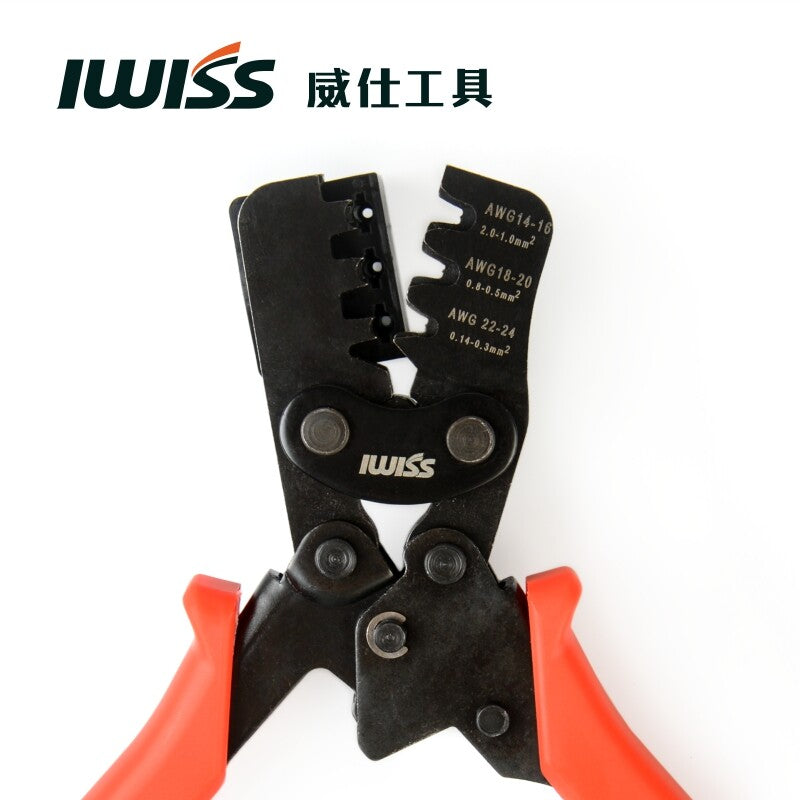 IWISS IWS-1424BN AWG24-14 0.14-2.0mm2 Auto Repair Tools Crimping Tool Crimper