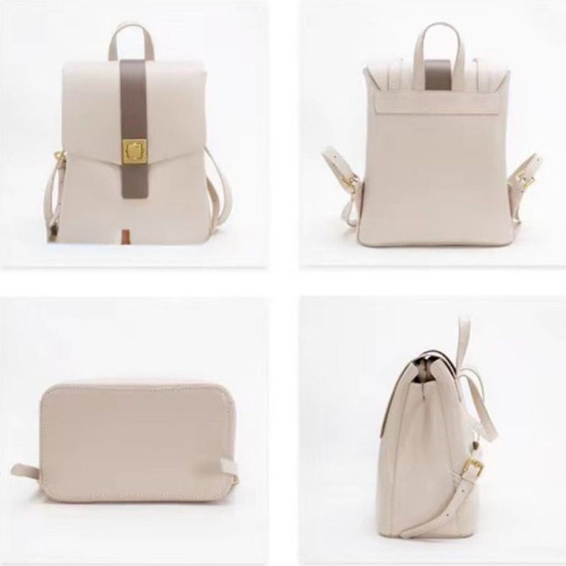 Genuine Leather Luxury Bag Large Capacity Girl Schoolbag New Fashion Ladies Cute