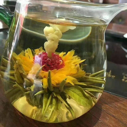 16 Pcs Individually Sealed Flowering Tea Balls Chinese Blooming Tea Flowers