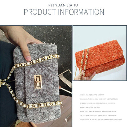 Auxiliary Knitting & Weaving Plastic Mesh Sheet Chenille Gold Velvet Diy Bag WO