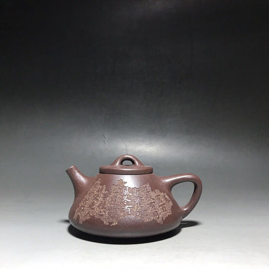 vintage chinese yixing purple clay teapot zisha ceremony teaware collection rare