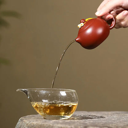 Chinese Yixing Zisha Teapot Handmade Xishi Small Capacity Dahongpao Kettle pot