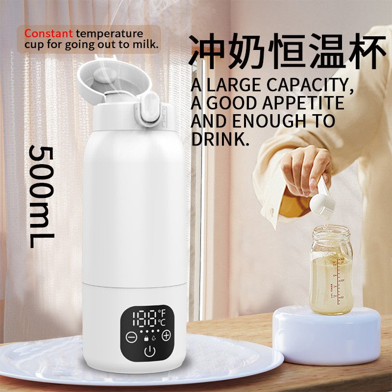 Rechargeable Portable Baby Milk Bottle Warmer Temperature Display for Travel