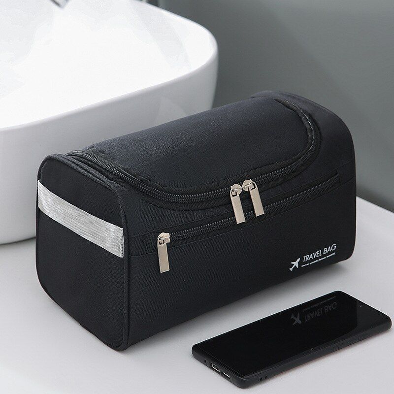 Polyester Business Storage Bag Toiletry Organizer Travel Cosmetic Bag Waterproof