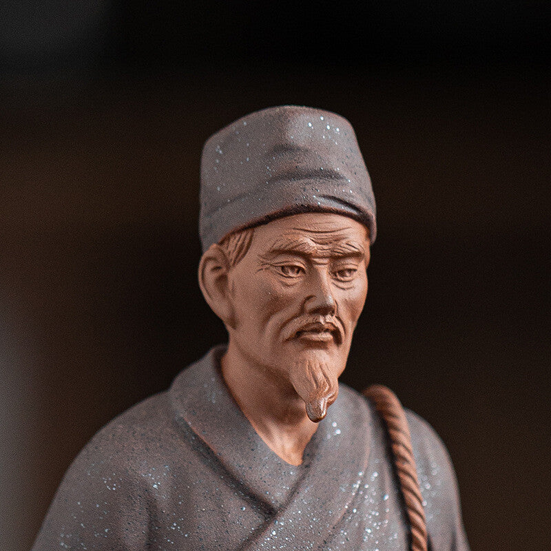 Huatuo Statue Yixing Zisha Purple Clay Tea Pet Decoration Handmade Artware New