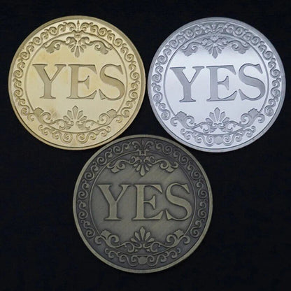 Yes Or No Decision Coin Metal Gift Art Souvenirs Commemorative Collection 40x3mm