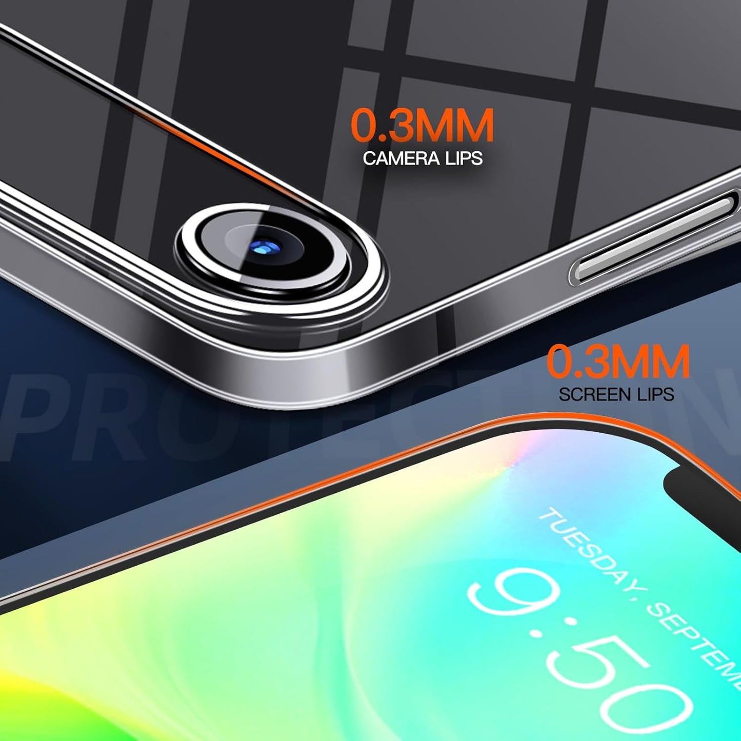 For Iphone 17 Air Slim Case,Paper-Thin Transparent Finish Skin Back Case [Non Ye