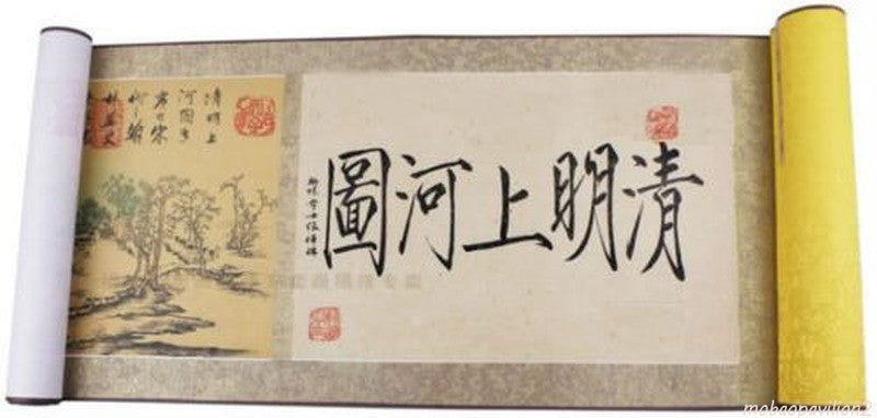 400x35cm Along the River During the Qingming Festival Qīngmíng Shànghé Tú copy