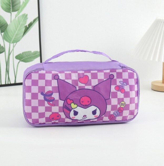 Cartoon Portable Women's Underwear Storage Bag Travel Cosmetics Storage