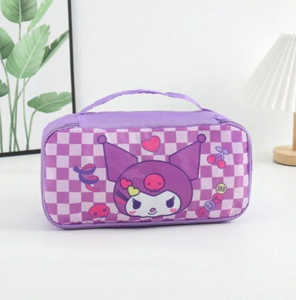 Cartoon Portable Women's Underwear Storage Bag Travel Cosmetics Storage