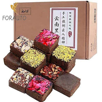 Yunnan Handmade Old Brown Sugar Rose Songbird, Red Date, Ginger Mix 320g -