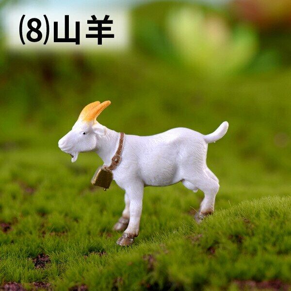Plastic Animal 3pcs/lot Horse Cow Duck Duck Pig Goat Farm Craft Gift Landscape