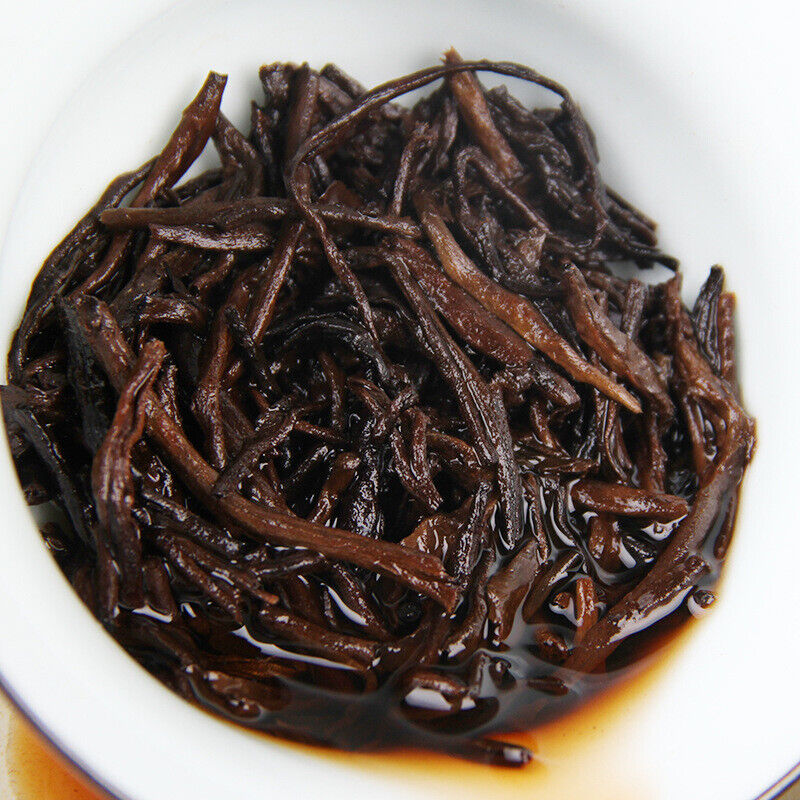 Healthy Qizi Ripe Puerh Tea Cake Golden Single Buds Fermented Tea 357g/12.59oz