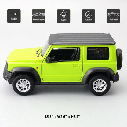 1:31 Scale Suzuki Jimny Model Car Toy Cars Diecast Kids Toys for Boys Green