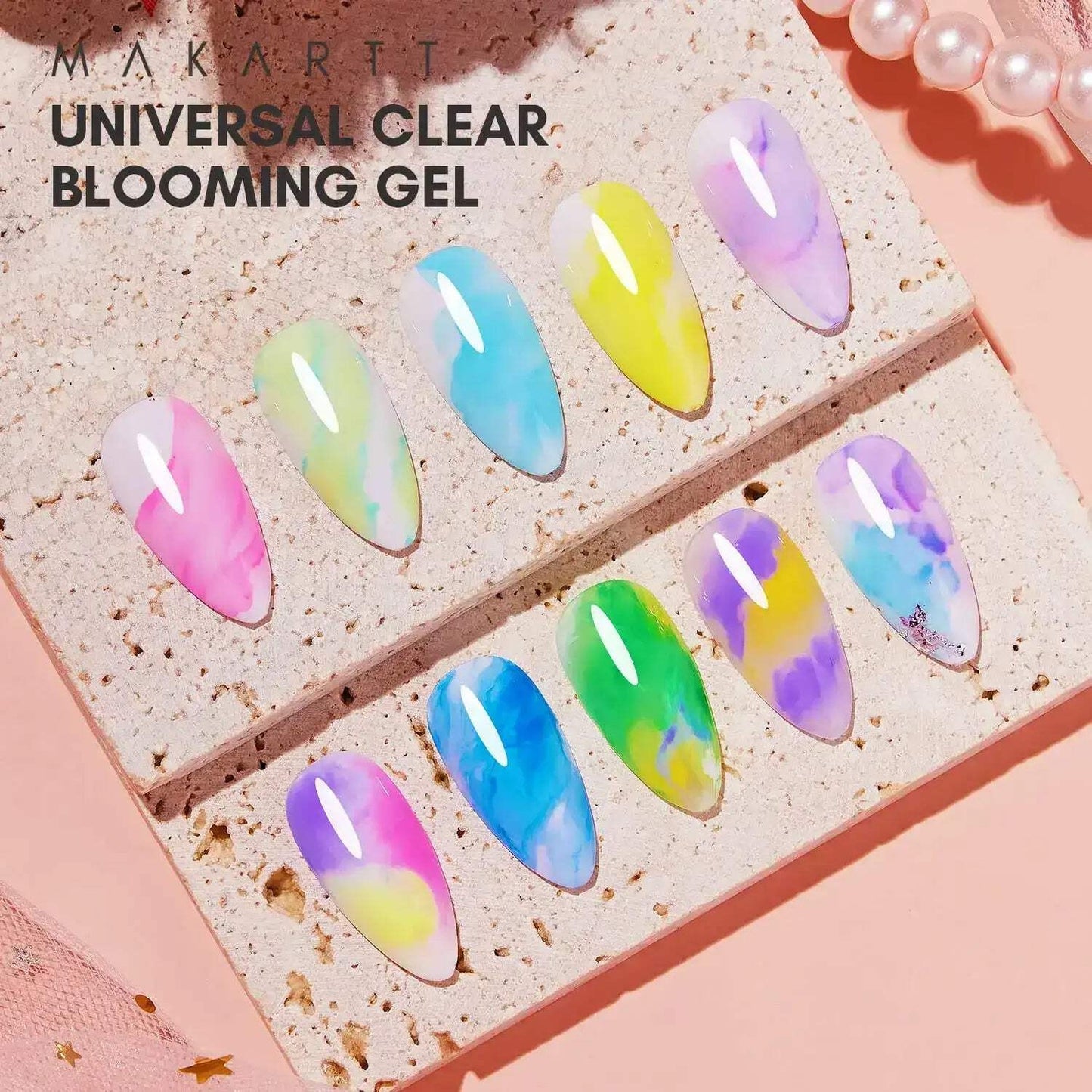 Clear Blooming Gel by Makartt – 15ml Nail Art Effect