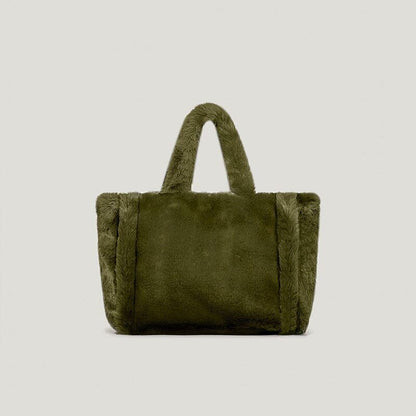 Women's Bag Fur Lady Shoulder Handbag Plush Warm Winter Bags Women