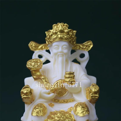 11.5cm Tugua Bodhi Carving Buddha Statue Decoration Home Use Collectible
