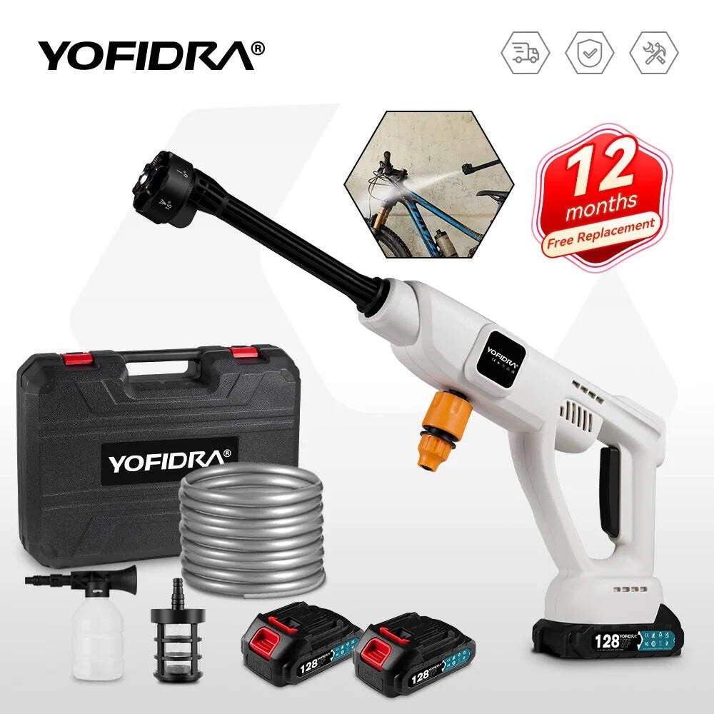 Cordless High Pressure Washer Gun – 100 Bar Power