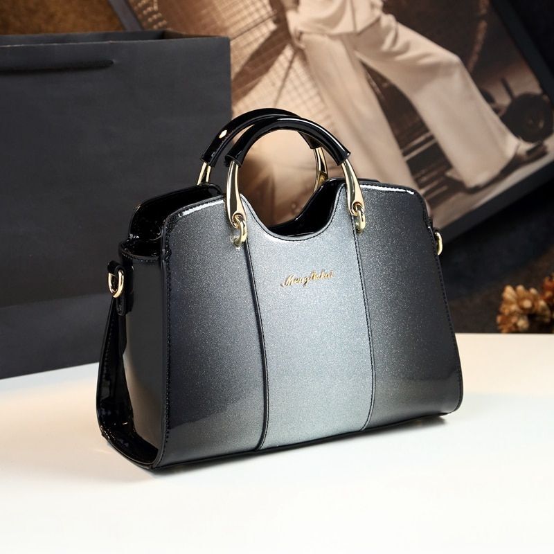 Pillow Shoulder Bag Patent Leather Handbags Messenger Clutch 33*13*22/29*12*20CM