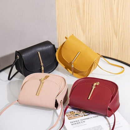 Casual Women Shoulder Saddle Bag With New Golden Tassel & Double Layer Fashion