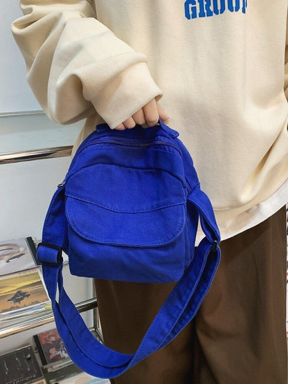 Canvas Messenger Bag Women Nylon Crossbody Bag Mini Handbags Summer Shoulder Bag